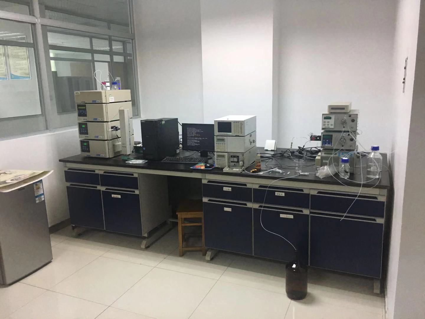 Close-up of a QC laboratory instrument
