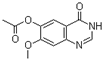Molecular structure of 3,4-Dihydro-7-methoxy-4-oxoquinazolin-6-yl acetate