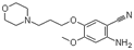 Molecular structure of 2-Amino-4-methoxy-5-(3-morpholinopropoxy)benzonitrile