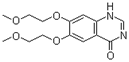 Molecular structure of 6,7-Bis(2-methoxyethoxy)-4(3H)-quinazolinone