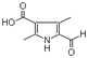 Molecular structure of 5-Formyl-2,4-dimethyl-1H-pyrrole-3-carboxylic acid