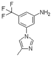 Molecular structure of 3-(trifluoromethyl)-5-(4-methyl-1H-imidazol-1-yl)benzenamine