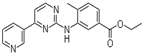 Molecular structure of 4-Methyl-3-[[4-(3-pyridinyl)-2-pyrimidinyl]amino]benzoic acid ethyl ester