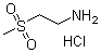 Molecular structure of 2-Aminoethylmethylsulfone hydrochloride
