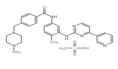 Molecular structure of Imatinib Mesylate