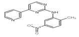 Molecular structure of N-(2-Methyl-5-Nitrophenyl)-4-(Pyridin-3-yl)Pyrimidin-2-Amine