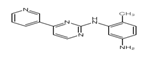 Molecular structure of N-(5-Amino-2-methylphenyl)-4-(3-pyridyl)-2-pyrimidineamine