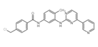 Molecular structure of 4-(Chloromethyl)-N-(4-methyl-3-((4-(pyridin-3-yl)pyrimidin-2-yl)amino)phenyl)benzamide