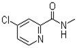 Molecular structure of 4-chloro-N-methylpyridine-2-carboxamide