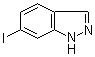 Molecular structure of 6-Iodo-1H-indazole