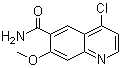 Molecular structure of 4-Chloro-7-methoxyquinoline-6-carboxamide