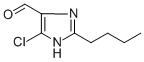Molecular structure of 2-Butyl-4-chloro-5-formylimidazole