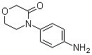 Molecular structure of 4-(4-Aminophenyl)morpholin-3-one