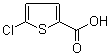 Molecular structure of 5-Chloro-2-thiophenecarboxylic acid