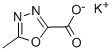 Molecular structure of 5-Methyl-1,3,4-oxadiazole-2-carboxylic acid potassium salt