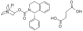 Molecular structure of [(8R)-1-azabicyclo[2.2.2]octan-8-yl] (1S)-1- phenyl-3,4-dihydro-1H-isoquinoline-2- carboxylate /Solifenacin(Free Base)